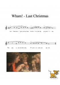 Bladmuziek/sheet music - Last Christmas - Wham!